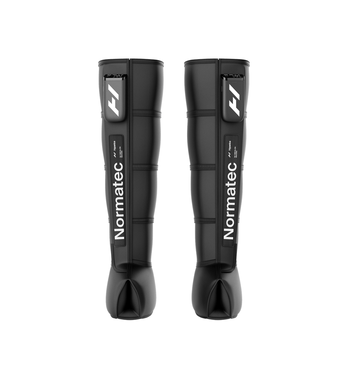 Normatec Premier Legs compression boots, front view