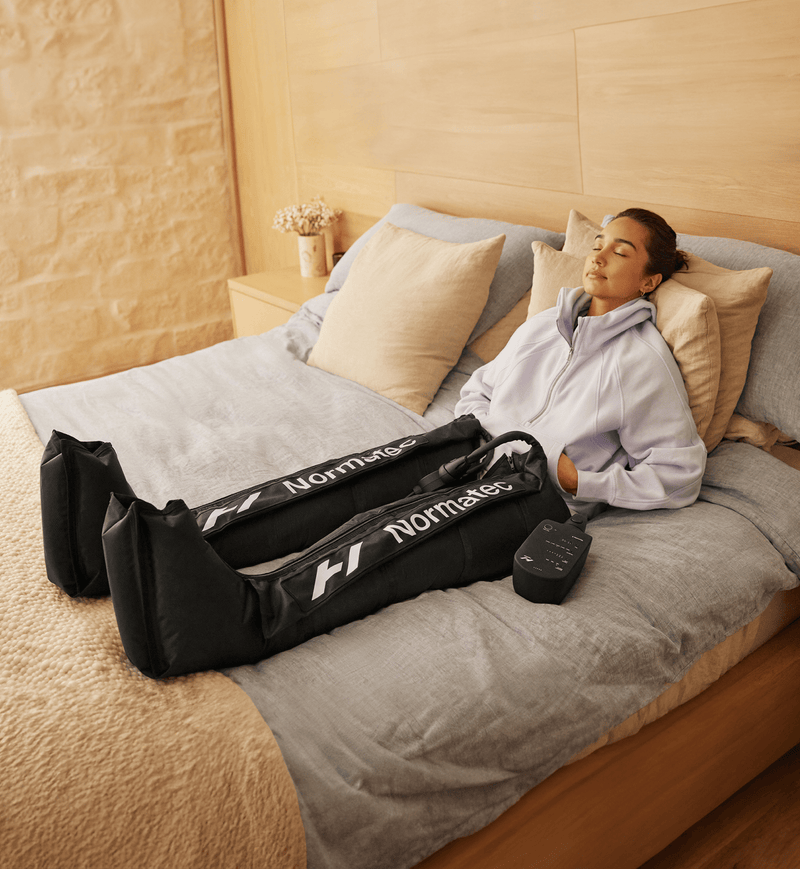 Normatec-jalkakiinnikkeet